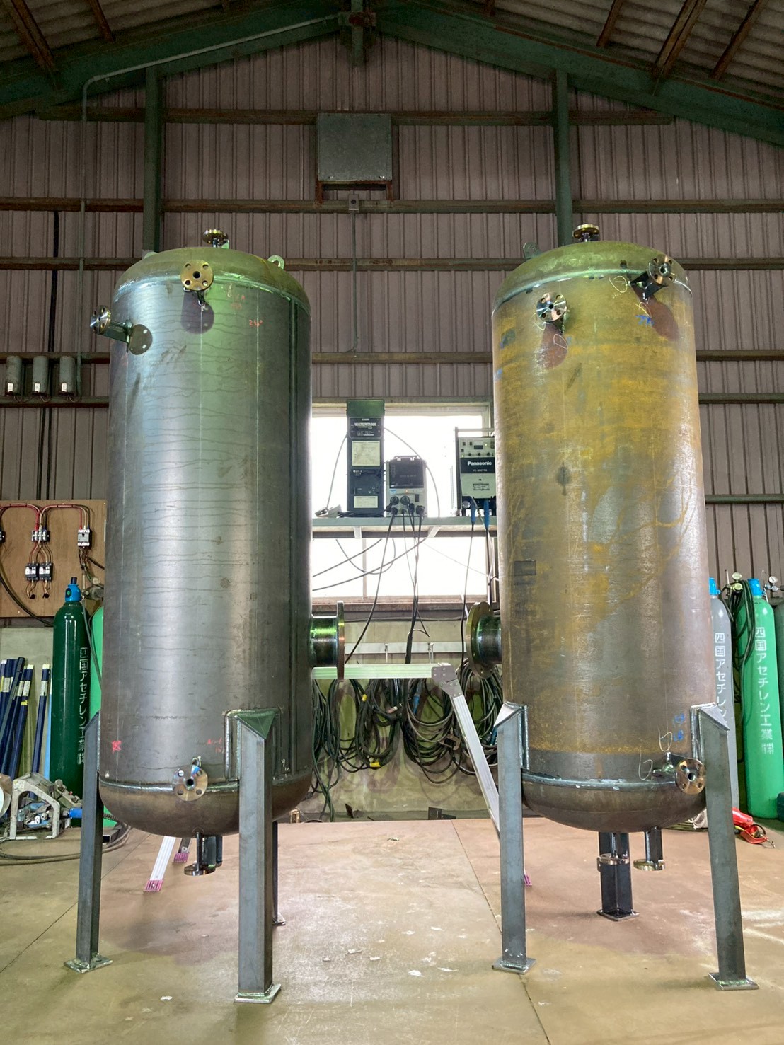 製作したタンク・貯槽｜四国中央市の工場にて